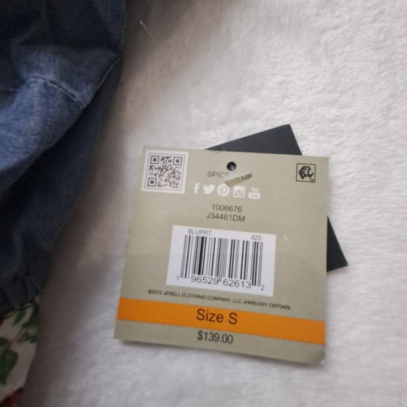 NWT John Mark Maxi Dress Women's Small Blue Patchwork Embroidered Boho Tiered - Picture 6 of 11